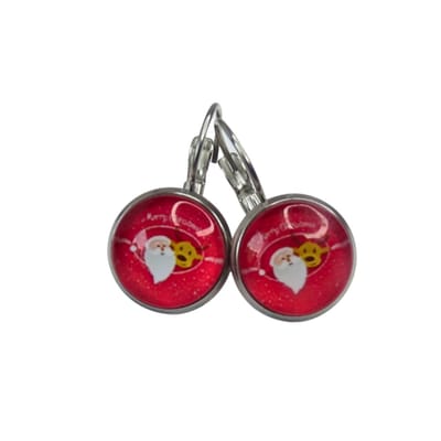 2 Love it Kerstman & Rendier - Oorbellen - Stainless steel - Lengte 2,5 cm - Doorsnee 12 mm