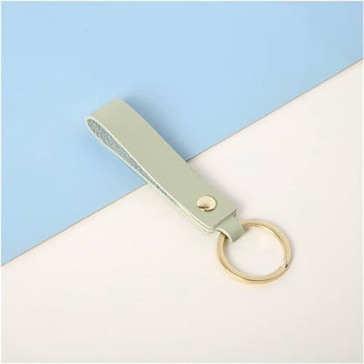 Jumada's - Kunstleren sleutelhanger - Mintgroen/goud