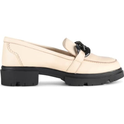 PS Poelman - maat 40- SOPHIE Dames Loafers met ketting - Crème
