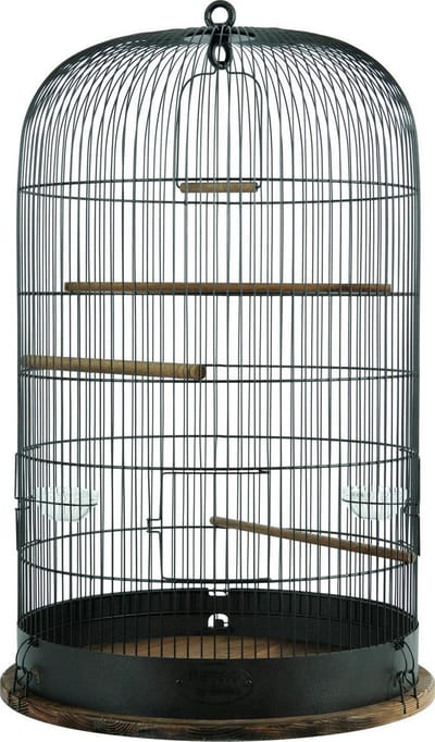 Vogelkooi ZOLUX Retro Marthe - Industriële Traliekooi met Zitstokken - 48x48x74 cm