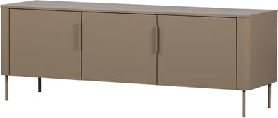 WOOOD Gunnar Tv Meubel - Grenenhout - Mud/Bruin - 56x154x44