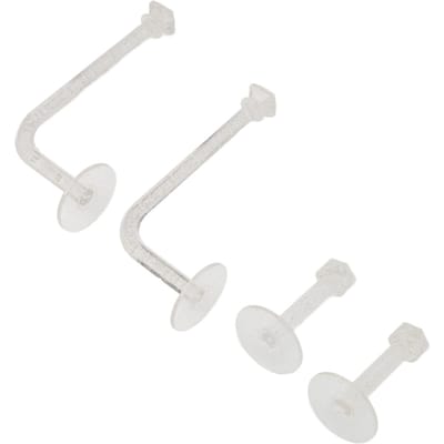 4pcs Support Bandeau Organisateur Chouchous Transparent Pailleté Adhésif Crochets Muraux Accessoires Cheveux