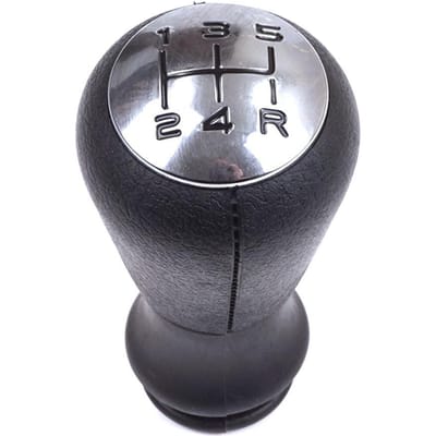 BSP544 Pommeau de levier de vitesse 5 vitesses Chrome noir pour Peugeot 106 206 206+ 306 406 605 2403AP