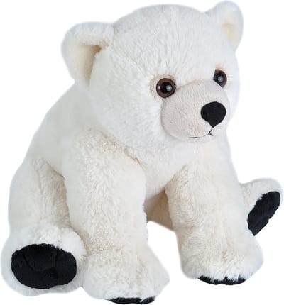 Wild Republic Ijsbeer knuffel 30 cm - zacht pluche - knuffeldier speelgoed - perfect cadeau