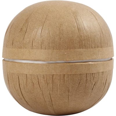 Creativ Company Papieren Tweedelige Bal 8 cm, 4 Stuks Kraft