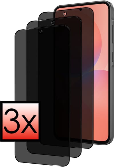 Screenprotector - 3 Stuks - Geschikt voor Samsung Galaxy A36 - Privacy Filter - Beschermglas - Gehard Glas - Tempered Glass - Screen Protector - Anti Spy - Full Display Cover