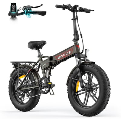 ENGWE EP-2 BOOST Elektrische Fiets Opvouwbaar Koppelingsensor 250W Motor 25 KM/H 55 Nm Koppel Elektrische Fiets 20x4 Dikke Band E-bike bruin