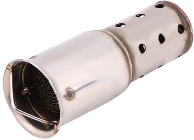 Dailygoods - Motorfiets Geluiddemper - Roestvrij Staal - Universele Uitlaat - Zilver Demper - DB Killer - 51 mm Pijp - Voor Motorfietsen