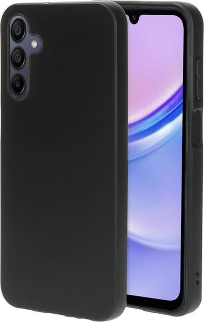 Mobiparts hoesje geschikt voor Samsung Galaxy A15 - Zacht TPU - Schokabsorberend TPU - Grip Coating - Zwart