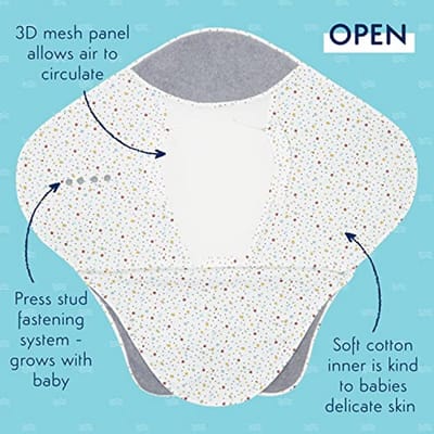 Reisdeken voor Baby | Cosy Wrap | Autostoel Dekentje | 0-9 Maanden | Ademend en Veilig