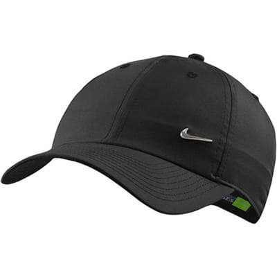 Nike Sportswear Heritage 86 Metal Swoosh Cap Zwart Casual 943092-010 F zwart