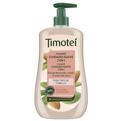 Timotei Zachte Zorg 2-in-1 Shampoo Met Amandel- En Kokosolie Voor Alle Haartypes 600 ml