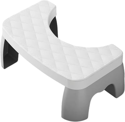 Fysiologisch toilet voetsteun van kunststof voor volwassenen – Ergonomische voetensteun voor een natuurlijke gehurkte houding tegen constipatie