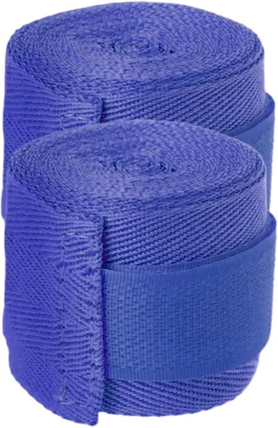 Boksen Verband - Handwikkels Polsbescherming - Vechtsport Training - Veerkrachtige Stofkwaliteit - 1 Paar - Blauw