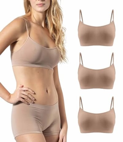 Dames Beugelloze BH 3-Pack - Naadloze Microvezel, Onzichtbare Comfort