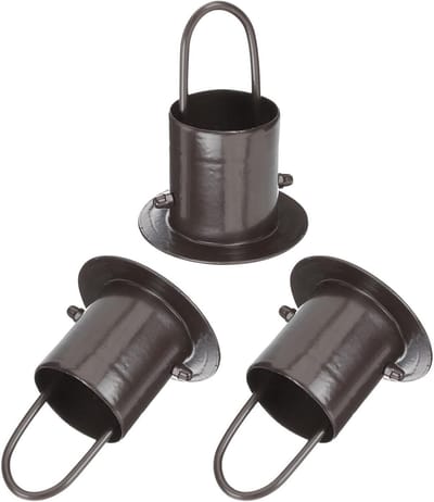 Regenketting Adapter - Dakgoot Fitting - Waterafvoer Optimaliseren - Weerbestendige Constructie - 3 Stuks - Koffie