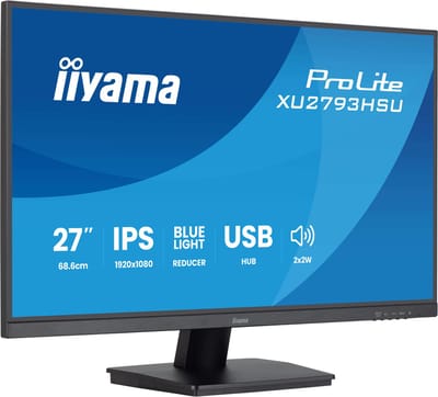 iiyama ProLite 27 inch monitor met IPS-paneel, USB-hub en verversingssnelheid van 100 Hz
