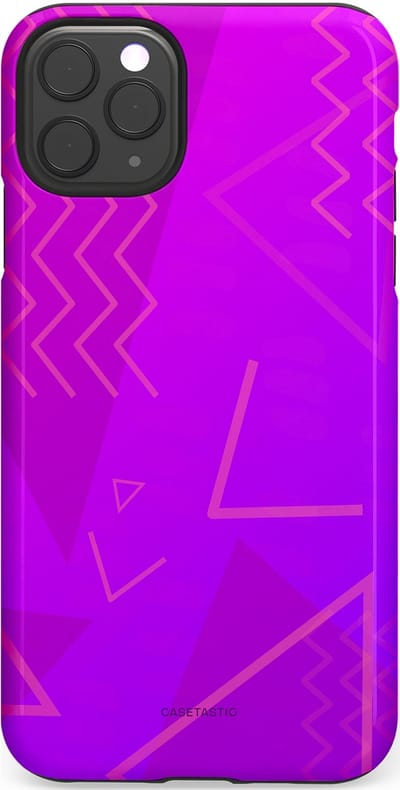 Casetastic Hoesje Geschikt voor Apple iPhone 11 Pro Max - Stijlvolle Beschermende Duo-layer Case - Discowave