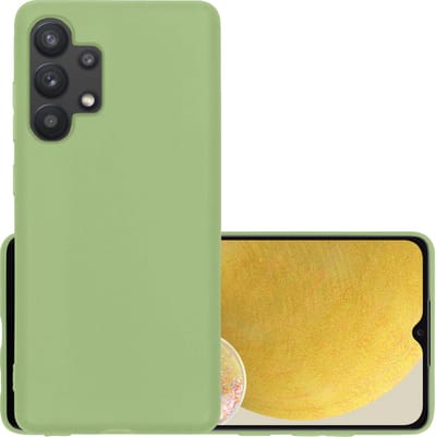 Hoesje - Geschikt voor Samsung Galaxy A13 4G - Sterk & Shockproof - Hoes Cover - Siliconen Case - Groen