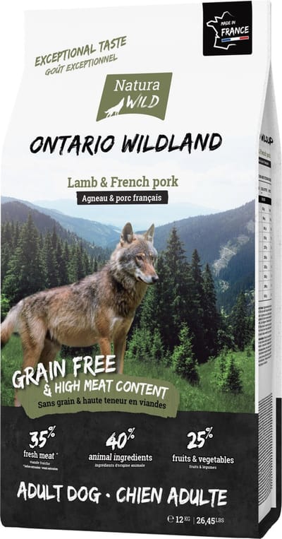 Natura Wild Ontario Wildland - Graanvrije Hondenvoeding - 12kg