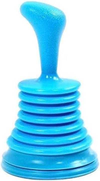 Afvoer Plunger - Ontstopper Reiniger - Leidingen Ontstoppen - Krachtige Zuigkracht - 19 x 12 cm - Blauw
