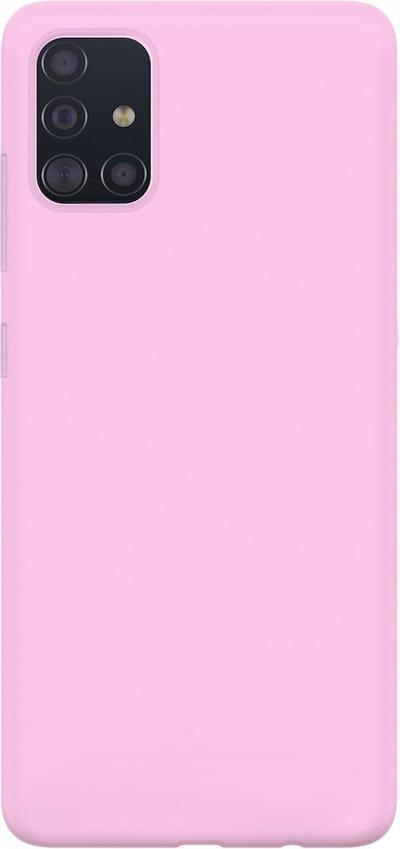 xoxo Wildhearts siliconen hoesje geschikt voor Samsung Galaxy A71 - Roze gekleurd hoesje - Pantone kleur - Backcover - verkrijgbaar in verschillende kleuren - Roze