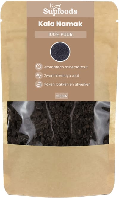 Kala Namak Zout - Zwart Himalaya Zout - 500g - Natuurlijk Kruidenzout