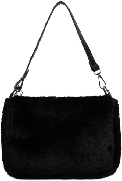 Zachte Schoudertas voor Dames, Compacte Handtas met Rits, Ideaal voor Winkelen en Reizen in de Herfst en Winter