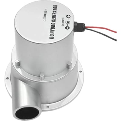 Petit générateur hydroélectrique DC18V 2A 36W, Turbine à eau, pompe hydraulique sans balais DC AC argenté