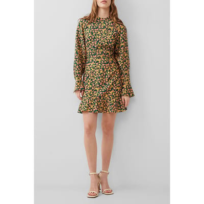 French Connection Aleezia Flavia Textured Dress Green Maat: 10 | Mini Jurken Outlet | Dames | Groen