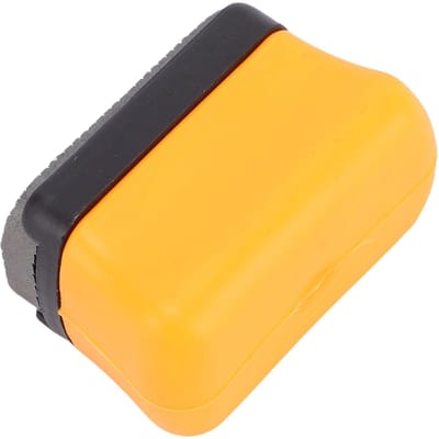 Lime à ébavurer Jaune Double Face Lime à Peinture Fixation Magnétique Petit Outil d'Enlèvement de Coulures de Peinture pour Réparation yellow