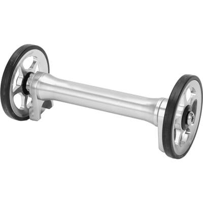 Easy Wheel Verlengstang Hoge Sterkte Lichtgewicht Telescopisch Opvouwbaar Fiets Verlengstuk voor 3sixty zilver
