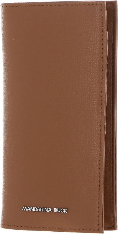 MANDARINA DUCK Leren Portemonnee Mellow Urban Wallet Indian Tan Bruine