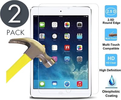 Screenprotector geschikt voor iPad 9.7 2018 / 2017 / Air 2 / Air 1 - Screen Protector Glas - 2 Stuks