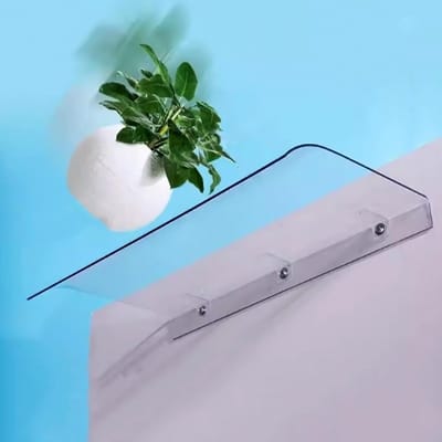 Deurluifel Polycarbonaat - Voordeur Afdak Raam - Bescherming Tegen Weer - Hoge Lichtdoorlatendheid - 50x150cm - Transparant