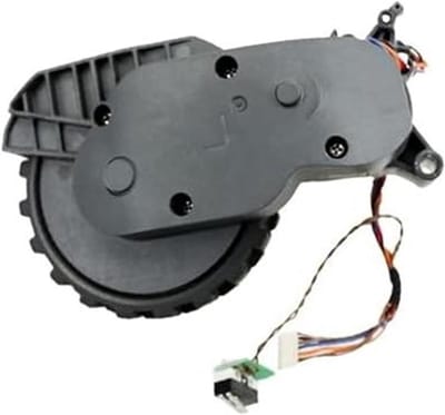 Stofzuiger wielmodule - Robotwiel reserveonderdeel - Vloeren schoonmaken - Herstelt soepele bewegingen - Set van 2 - Zwart