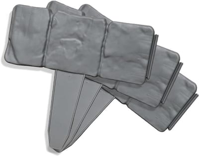 Tuinrand Imitatie Steen - Bloembak Afscheiding - Tuin Decoratie - Realistische Textuur - 20 Stuks - Grijs