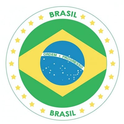 Bierviltjes Brazilie - 25x stuks - landenthema - versiering - onderzetter