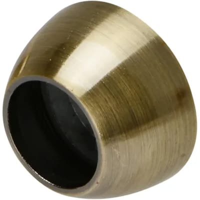Decomode - Gordijnsteun - Metaal - Geborsteld Koper - Dia. 20mm - 2 Stuks
