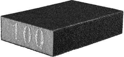 Graphite Serie - Schuurspons - 70 x 25 x 100 mm - K100 - Voor nat en droog