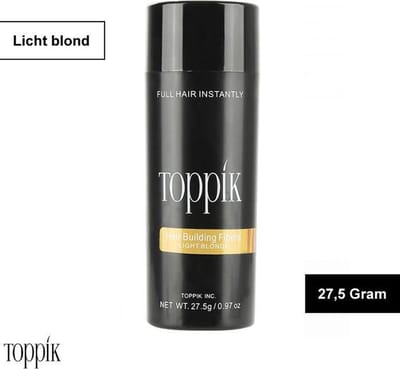 Haargroei vezels Toppik Hair Building Fibers - 27,5 gram - Licht blond - Lichtblond