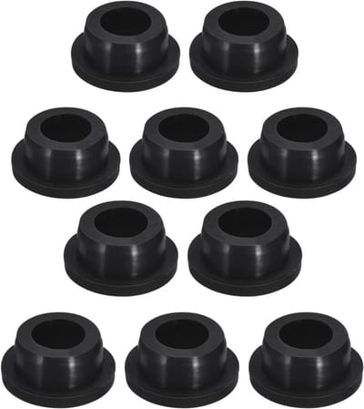 Rubberen Afdekdoppen voor Gaten 24,5 mm – Waterdichte Siliconen Stop – Zwart – Set van 10