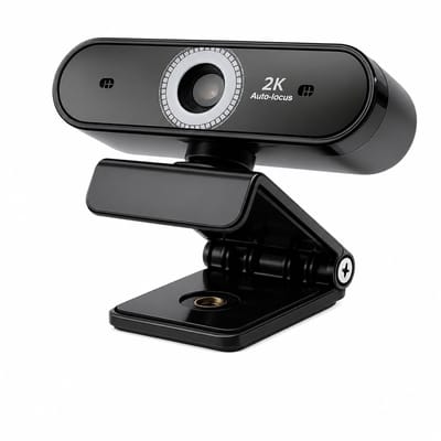Einarr Supplies Webcam - 2K QHD met Autofocus, Ruisvrije Microfoon - Incl. Webcam Cover en USB Adapter - Voor Laptop en PC - Windows en Mac
