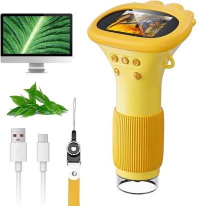 BIRONY® Microscoop voor kinderen - Educatief Speelgoed - Microscoop Digitaal - Microscoop Junior - Microscoop Camera - Buitenspeelgoed - Buiten Speelgoed - Ingebouwde Opslag Voor Foto's & Video's - Tot 1000x Zoomen