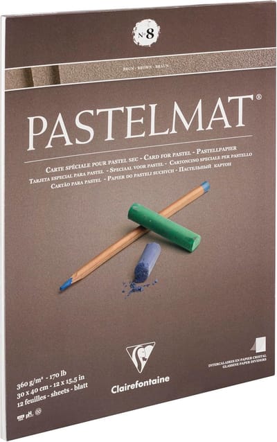 Tekenpapier Blok - Pastel Papier - Droge Pastel - Mat Papier - 30x40 cm - Bruin