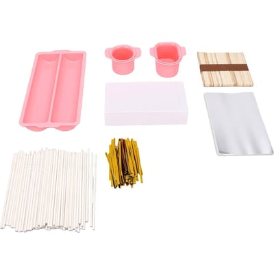 Ensemble de Moules à Cake Pops Kit d'Accessoires de Pâtisserie pour Anniversaires Mariages Desserts de Fête rose