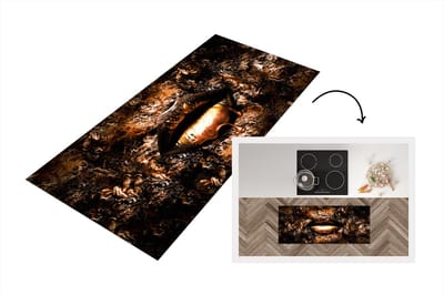 Keukenloper - Loper keuken - Verf - Lippen - Vrouw - 120x50 cm - Keukenloper vinyl