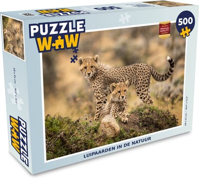 Puzzel Luipaard - Jong - Natuur - Legpuzzel - Puzzel 500 stukjes