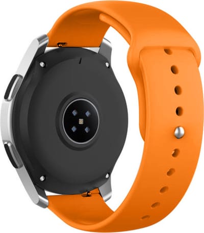 Strap-it Smartwatch bandje 22mm - sport bandje geschikt voor Samsung Galaxy Watch 46mm / Galaxy Watch 3 45mm / Gear S3 Classic & Frontier - Amazfit GTR 47mm / GTR 2 / GTR 3 / GTR 4 - OnePlus Watch - oranje
