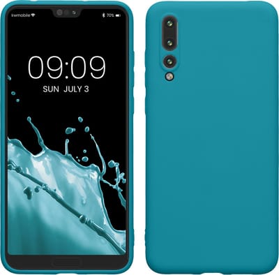 kwmobile telefoonhoesje geschikt voor Huawei P20 Pro - Hoesje voor smartphone - Back cover in mat petrol